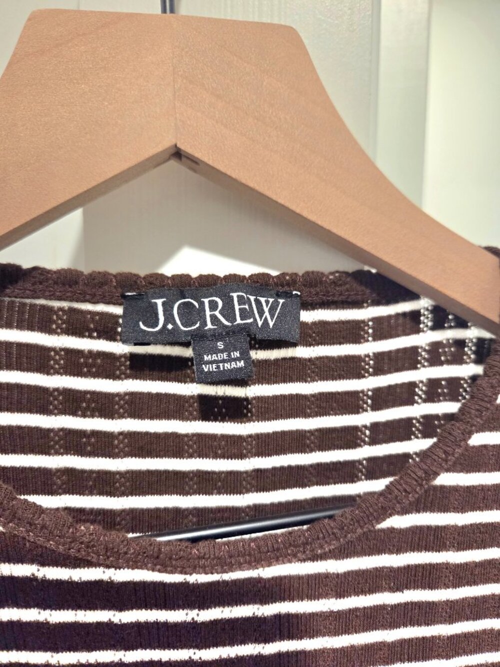 Striped pointelle t-shirt - Picture 6 of 6